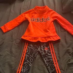 Adidas toddler girl 2 pc set